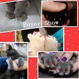 20pcs / bag Soft Cat Nail Caps / Cat Nail Cover / Paw caps / Pet Nail Protector with free Adhesive Glue Size XS S M L