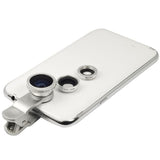 3in1 Clip On 180 Degreen Fisheye+Wide Angle+Macro Lens For Cell Phone Universal