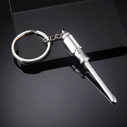 Practical Mini Screwdriver Tools Metal Keychain Car Keyring