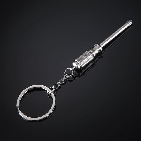 Practical Mini Screwdriver Tools Metal Keychain Car Keyring