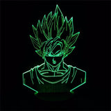 Dragon Ball Z Super Saiyan 3d night lamps