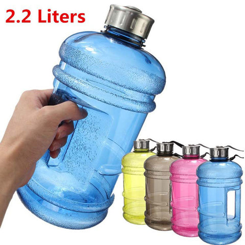 2.2L Large Capacity Water Bottles Outdoor Sports Gym