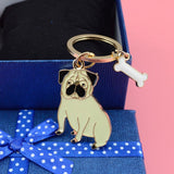 Pug Keychain