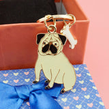 Pug Keychain