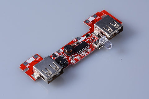 5V PCBA Motherboard 20Pcs LED 5x18650 Solar Powerbank DIY KIT No Battey