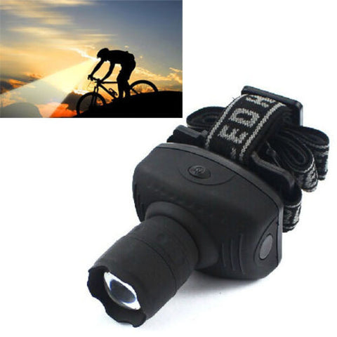 600 Lumens LED Headlight Headlamp Flashlight Frontal Lantern Zoomable Head Torch Light