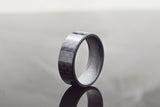 8MM Pure Black Carbon Fiber  Ring