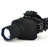 600 Lumens LED Headlight Headlamp Flashlight Frontal Lantern Zoomable Head Torch Light